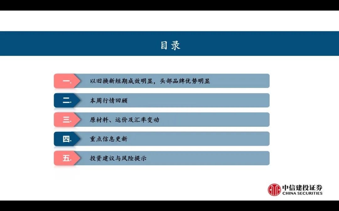 【中信建投家电 | 动态】以旧换新短期成效初显，头部品牌优势突出（2024年9.2-9.6周观点） -拷贝